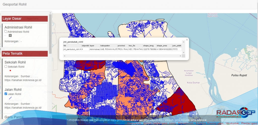 Tim IT Diskominfotiks Rohil Luncurkan Sistem Informasi Geospasial Daerah